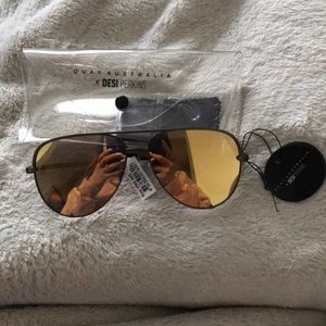 Quay sunglasses - high key - green/ gold